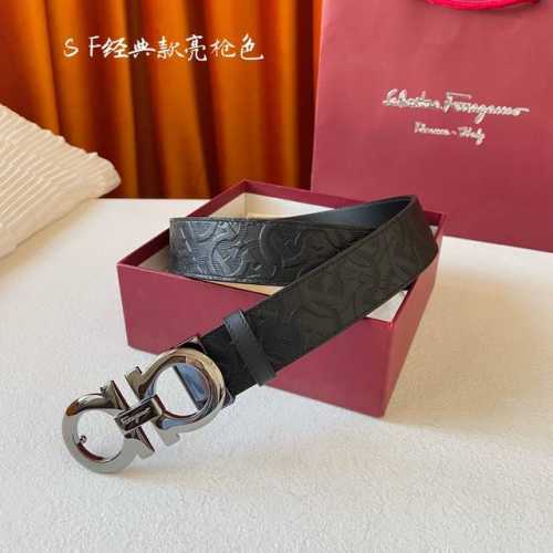 comes with a full set of packaging gift boxes for men Ferragamo 3.5cm high-end