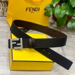 Fendl Fendi 40Mm Double-Sided Genuine Calf Leather With A Single Rhodium-Plated