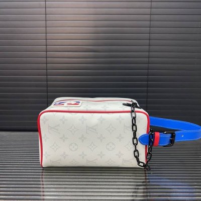 Louisvuitton NBA collaboration Cloakroom Dopp Kit handbag, clutch, cosmetic bag,