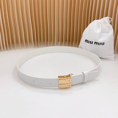 3.0Cm New model from Miu Miu official website, double-sided top layer cowhide le