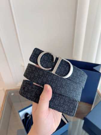 Dior Dior enhanced version French original leather, Oblique black cowhide qualit - Click Image to Close