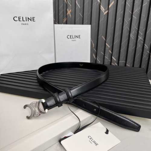 Celine SS20 New Arrival Triumph Logo Korean Style Fashion Belt, unisex, 2.5cm wi