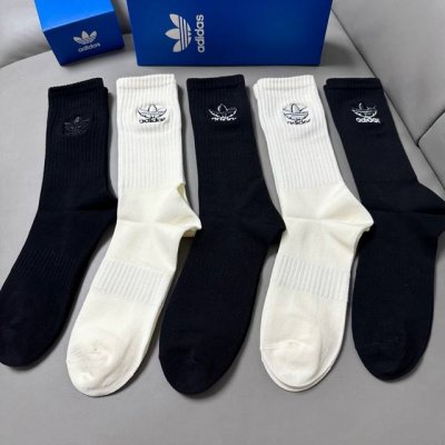 Special Adidas new women's knee-high socks, featuring the wildly popular trefoi