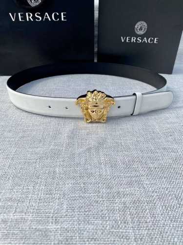 Width: 3.0 Cm Versace This Plain-Weave Belt Features The Iconic Versace Medusa H