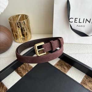 Celine New Premium Pin Buckle Women's Belt, Italian Imported Calfskin Leather wi