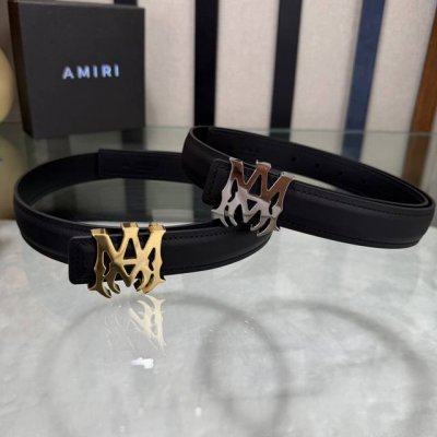 Amiri's latest popular double-sided cowhide belt with original box. The new 3.0