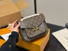 Comes with a folding box and airplane case. The Lv Passy messenger bag is used
