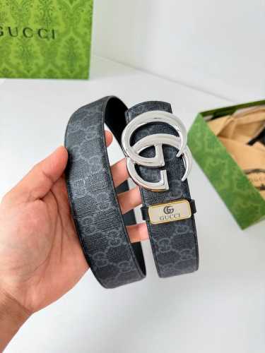 Product Name: Gucci Original Belt/Leather Bag Model: Hook buckle, pure steel bu
