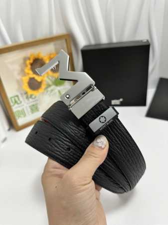 Product Name: Montblanc Material: 100% top-grain cowhide belt, guaranteed genuin - Click Image to Close