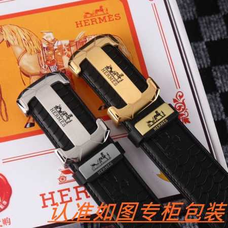 Men's Belt Hermes Original Men's Belt 100% First Layer Cowhide Guaranteed Genuin - Click Image to Close