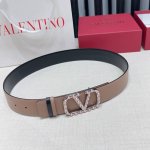 4.0Cm Valentino belt, double-sided top-grain cowhide, length: 75.80.85.90.95.100