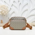 Gucci's latest crossbody shoulder bag is made of imported calfskin leather, whic