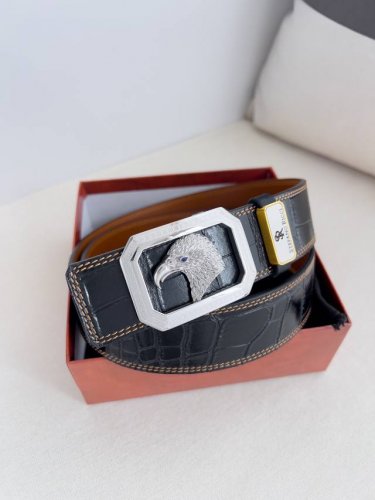 Product Name: Stefano Ricci Waist Belt, Leather Belt Model: Hanging Buckle, Pure