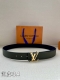 This Model Is 3.4 Wide: Lv Aerogram Double-Sided Belt Lv Aerogram Buckle Occupie