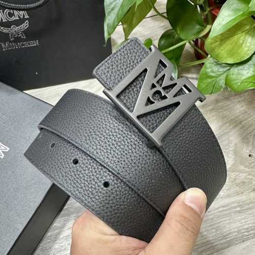 Special Mcm, 40Mm Wide, Double-Sided Genuine Calfskin, Paired With A Single Rhod