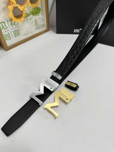 Product Name: Montblanc Material: Original Cowhide Belt, 100% First-Layer Cowhid