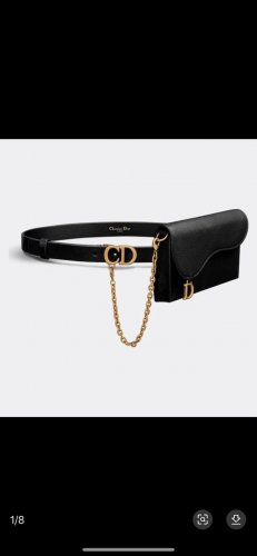 Dior Waist Bag With *Christian Dior Paris* Logo On The Inside Retro Gold Finish