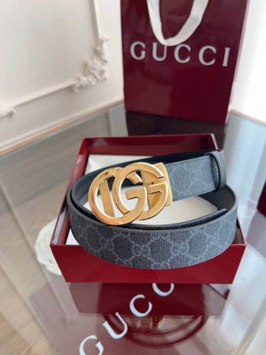 Gucci Gucci Automatic Smooth Buckle Belt Made Of Stainless Steel Hardware Width