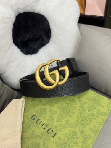 Original Imported Cowhide Three-Claw Pigskin Pattern Width 4.0Cm Retro Gg Buckle