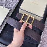 Special Tom Ford. New Premium Double-Sided Calfskin, Minimalist Business Men's B