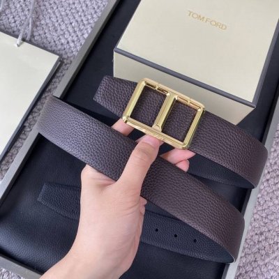 Special Tom Ford. New Premium Double-Sided Calfskin, Minimalist Business Men's B