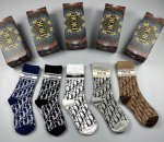Special Packaging Dior New Mid-Length Slouch Socks! Five pairs per box, same sty