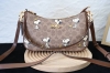 Coach Cbj88 Classic Signature Teri Shoulder Bag, PVC and Leather Crossbody Handb