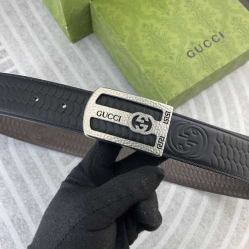 Gucci Special Leather Belt Series, Featuring Original Factory-Made Premium Stain