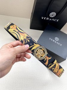 Width 4.0 Cm Versace This Unique Leather Belt Is Crafted From Leather, Adorned W