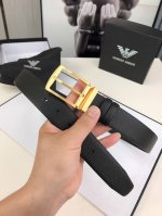Armani This Reversible Belt Is Elegant And Versatile, Featuring One Side In Smoo