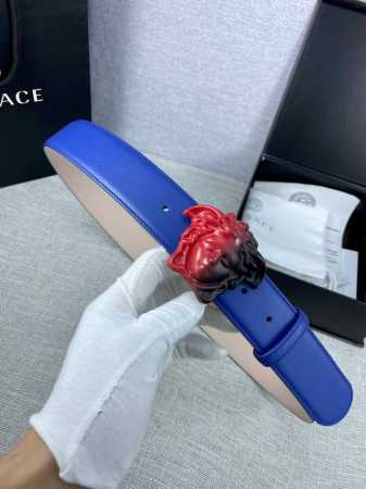 Width 3.8 Cm Versace This Belt Is Crafted From Premium Leather, Featuring A Whit - Click Image to Close