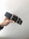 Balenciaga Fall-Winter Black Belt, 35Mm Wide, Featuring A Retro Aesthetic Design
