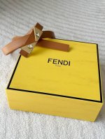 Fendi Fendi women's small waist width 2.0cm First layer full grain cowhide linin