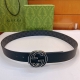 - Double-sided belt with G buckle 2025 Spring/Summer collection Double G buckle