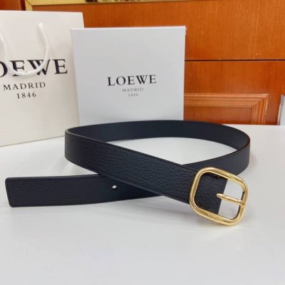 Troewe soft grained cowhide belt, simple round buckle, width: 3.2cm, five-hole a