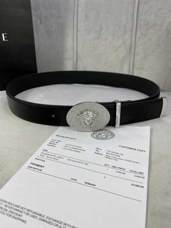 Width 4.0 Cm Versace This Belt Is Made From Soft Cowhide Leather In Italy, Featu - Click Image to Close