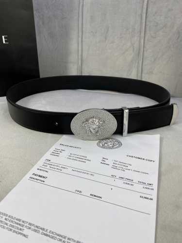 Width 4.0 Cm Versace This Belt Is Made From Soft Cowhide Leather In Italy, Featu