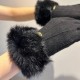Celine's new wool gloves, stylish gloves, warm and fleece-lined for autumn and