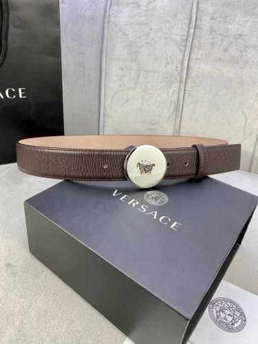 Width 4.0 Cm Versace This Toothpick-Patterned Belt Features The Iconic Versace M