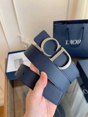 Dior upgraded version, French original leather, blue and black full leather, qua - Click Image to Close