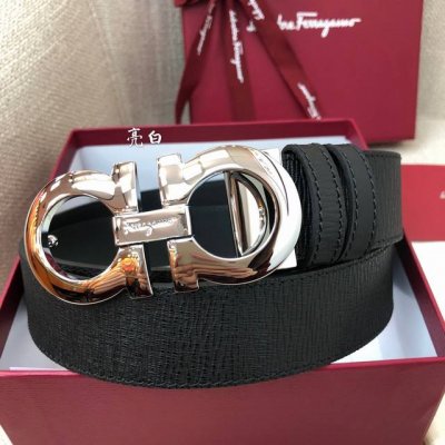 nfc-F3.5Cm High-End Custom Men's Belt, Double-Sided Imported Cowhide, Self-Se