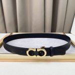 Men's Ferragamo, Soft And Delicate, Versatile And Elegant, 3.5 Cm Wide, Official