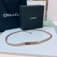 Chanel Openwork CHANEL Gold Metal Brass Logo Waist Chain, Heavy-duty Handmade Wa