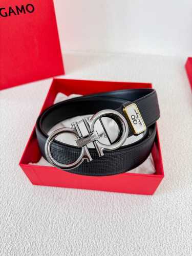 Product Name: Ferragamo Belt Original Model: Buckle, Classic Pure Copper Buckle,