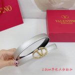 2.0Cm Valentino Plain Weave Belt, Double-Sided Top-Grain Leather, Length: .75.80