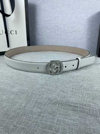 Width 3.0Cm Gucci This Thin Belt Is Made Of Shaved Small Layer Cowhide With Gold - Click Image to Close