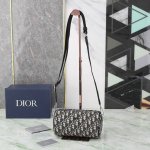 Dior Roller Dior Oblique Men's Shoulder Crossbody Bag, Round Bag Comes with Auth