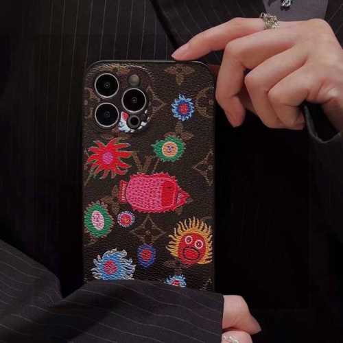 Lv Yayoi Kusama series, fine hole full cover mobile phone case Lv embossed mobil