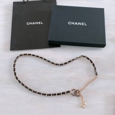 Chanel #Spring and summer new metal lambskin gold exquisite waist chain exquisit