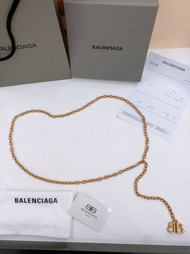 Balenciaga Parisian Family Monaco Distressed Gold Brass Chain Belt, Appeared In